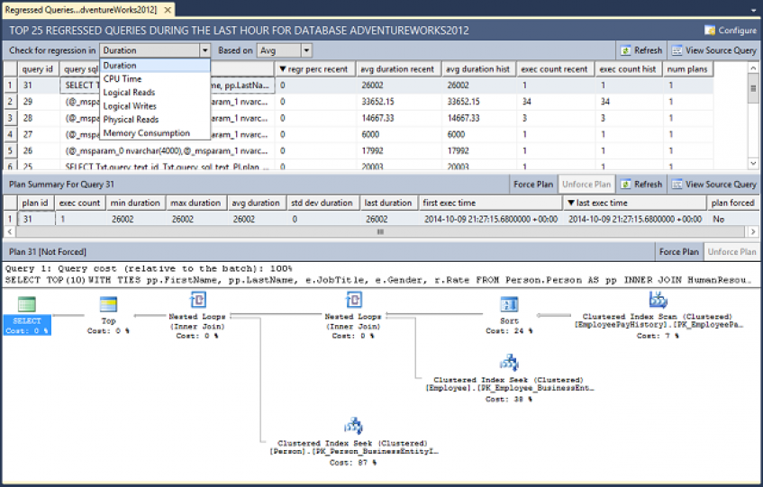 План запроса mysql